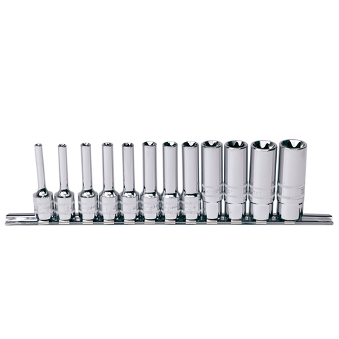 SP Tools 3/8" Drive Socket Rail Set - E-Torx - 12pc
