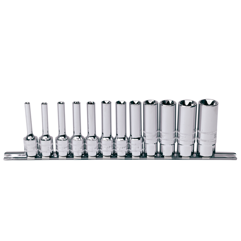 SP Tools 3/8" Drive Socket Rail Set - E-Torx - 12pc