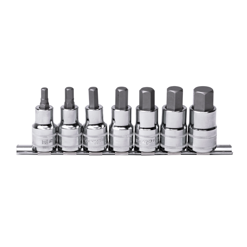 SP Tools 1/2" Drive Socket Rail Set - Inhex - Metric Only - 7pc