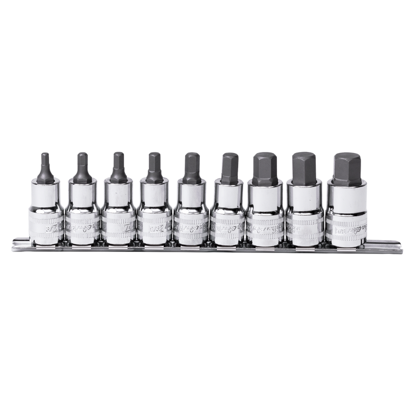 SP Tools 1/2" Drive Socket Rail Set - Inhex - SAE Only - 9pc