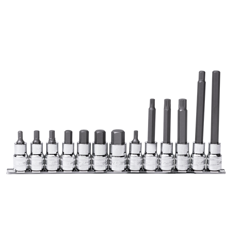 SP Tools 1/2" Drive Socket Rail Set - Inhex/Spline - Metric Only - 13pc