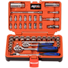 SP Tools 1/4" & 3/8" Drive Socket Set in X-Case - Metric/SAE - 12pt - 42pc