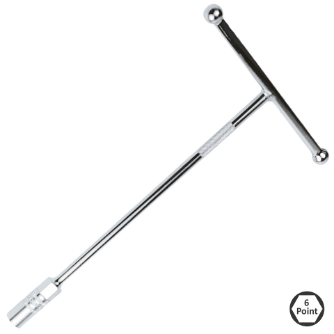 SP Tools T-Handle Socket - 200- W x 300- L mm - 6pt - Metric - Individual, Size: 19mm