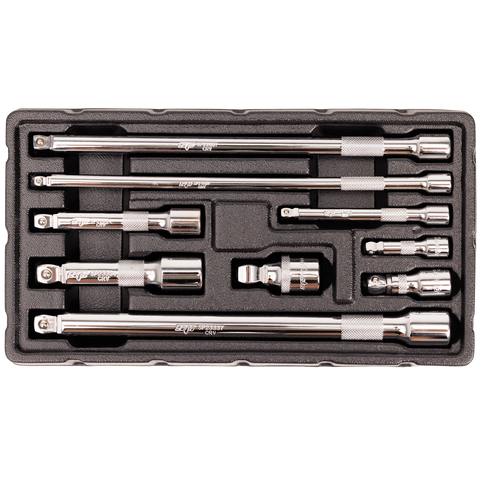 SP Tools 1/4", 3/8" & 1/2" Drive Wobble Extension Bar Set - 9pc
