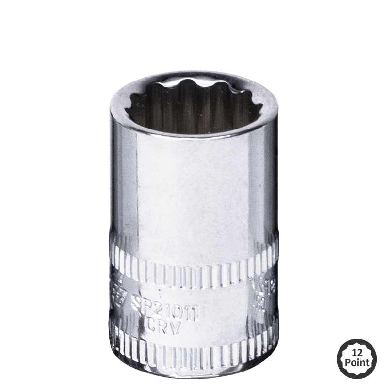 SP Tools 1/4" Drive Socket - 12pt Metric - Individual