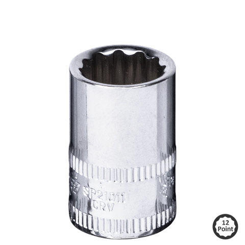 SP Tools 1/4" Drive Socket - 12pt Metric - Individual