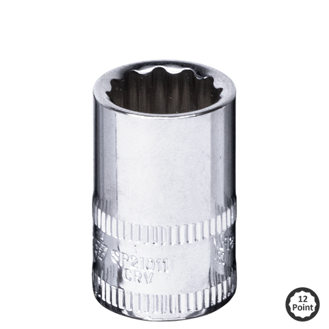 SP Tools 1/4" Drive Socket - 12pt Metric - Individual, Size: 14mm