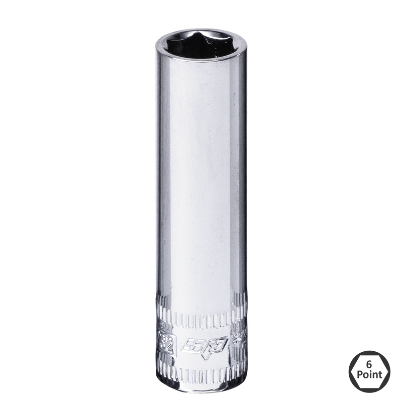 SP Tools 1/4" Drive Deep Socket - 6pt SAE - Individual
