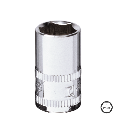 SP Tools 1/4" Drive Socket - 6pt Metric - Individual