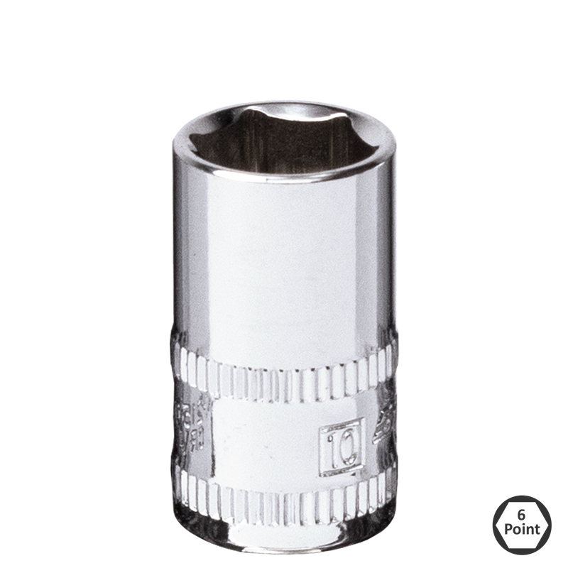 SP Tools 1/4" Drive Socket - 6pt Metric - Individual, Size: 13mm
