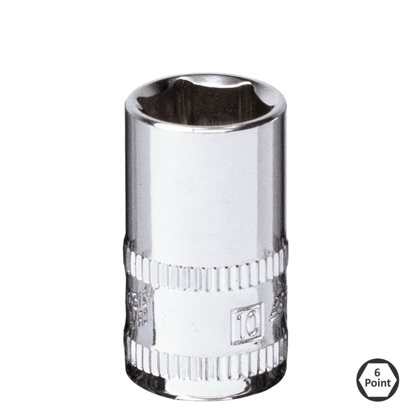 SP Tools 1/4" Drive Socket - 6pt SAE - Individual