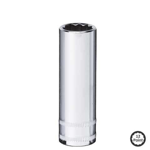 SP Tools 3/8" Drive Deep Socket - 12pt Metric - Individual, Size: 19mm
