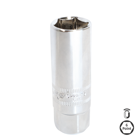 SP Tools 3/8" Drive Magnetic Spark Plug Socket - 12pt Metric - Individual