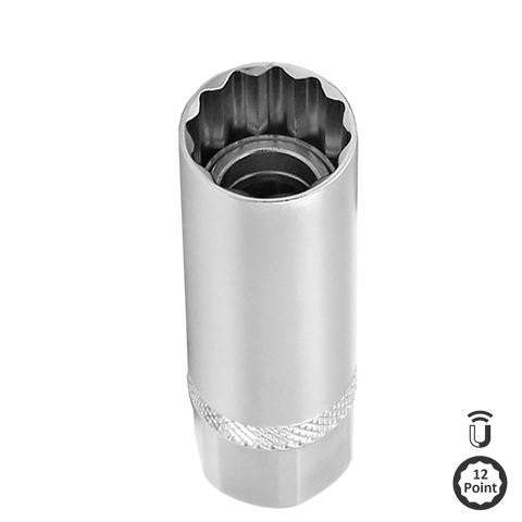 SP Tools 3/8" Drive Magnetic Spark Plug Socket - 12pt Metric - Individual, Size: 16mm