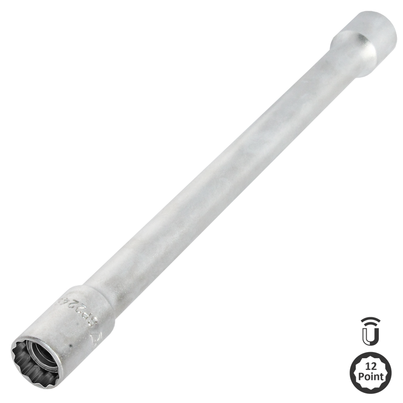 SP Tools 3/8" Drive Extra Long Magnetic Spark Plug Socket - Extra Long - 12pt Metric - Individual Size: 16mm