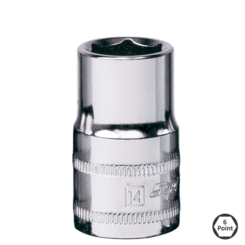 SP Tools 3/8" Drive Socket - 6pt Metric - Individual, Size: 14mm