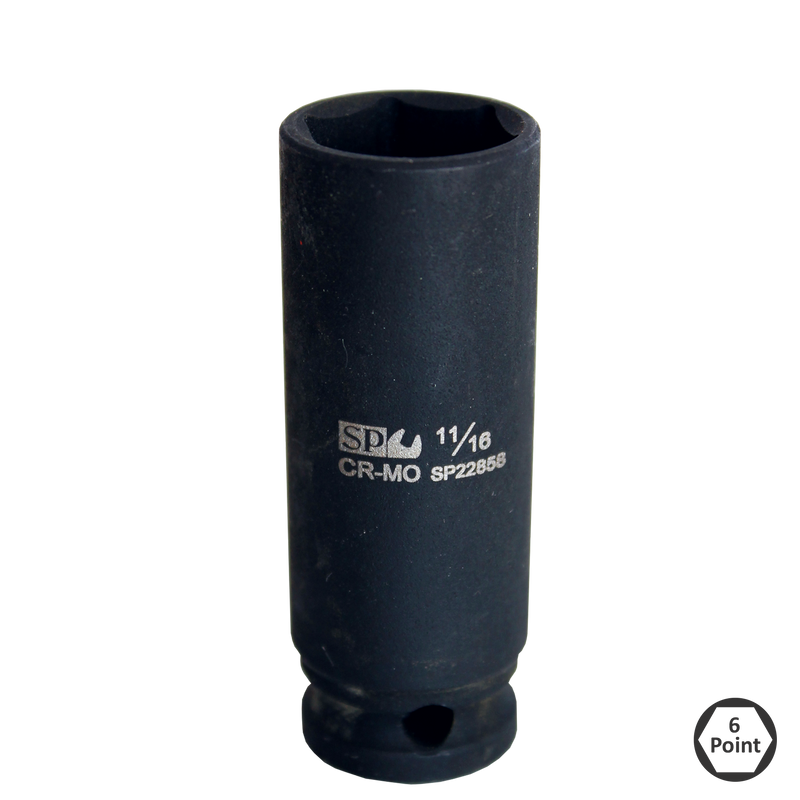 SP Tools Socket Impact 3/8Dr 6Pt Deep SAE 1/2" SP22855