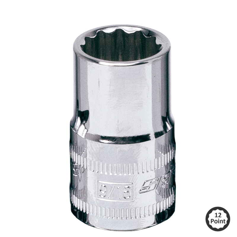 SP Tools 1/2" Drive Socket - 12pt SAE - Individual