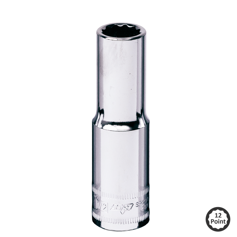 SP Tools Socket 1/2Dr 12Pt Deep SAE 7/16" SP23454