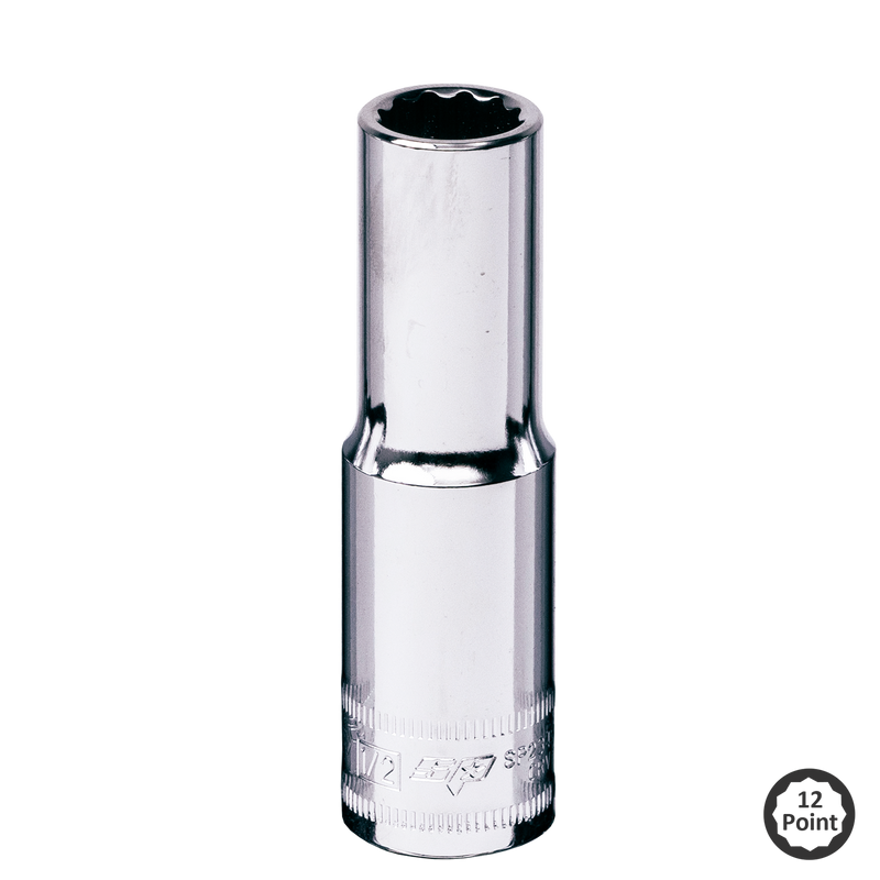 SP Tools 1/2" Drive Deep Socket - 12pt SAE - Individual, Size: 1"
