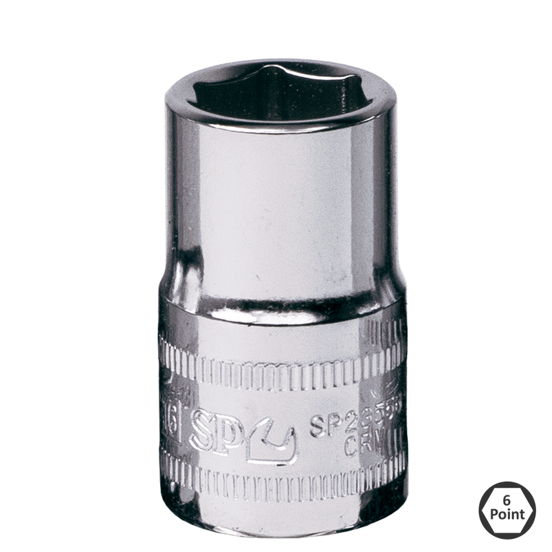 SP Tools 1/2" Drive Socket - 6pt SAE - Individual, Size: 1-1/8"
