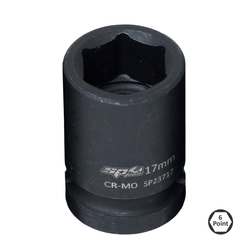 SP Tools 1/2" Drive Impact Socket - 6pt Metric - Individual