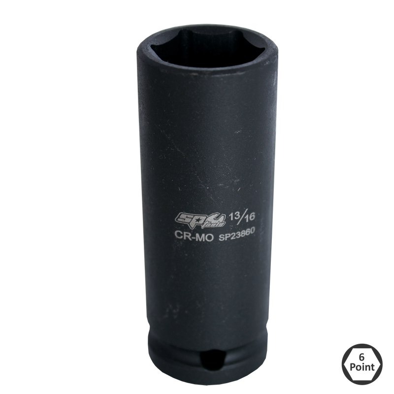 SP Tools Socket Impact 1/2" Dr 6Pt Deep SAE 3/8" SP23853