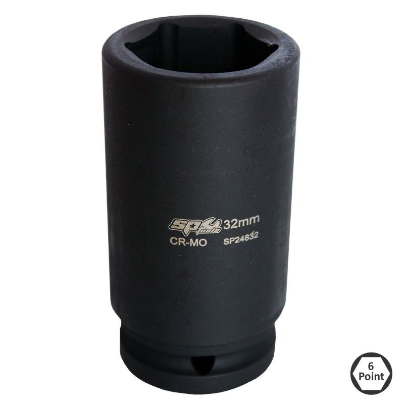 SP Tools Socket Impact 3/4Dr 6Pt Deep Metric 30mm SP24830