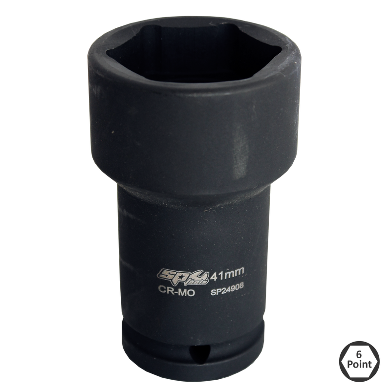 SP Tools 3/4" Drive Budd Wheel Impact Socket - Metric - Individual, Size: 41mm x 21mm