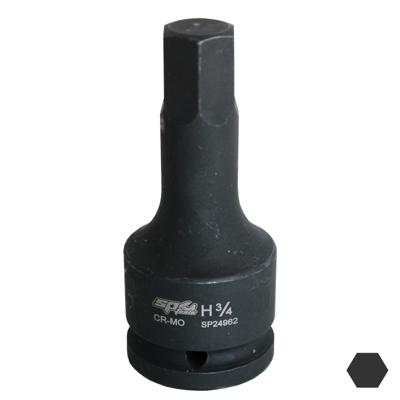 SP Tools Socket Impact 3/4"Dr Inhex SAE 13/16" SP24963