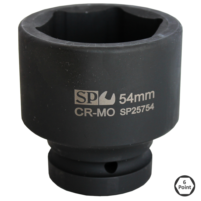 SP Tools 1" Drive Impact Socket - 6pt Metric - Individual, Size: 65mm