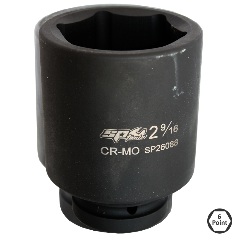 SP Tools Socket Impact 1"Dr 6Pt Deep SAE 1-7/16" SP26070