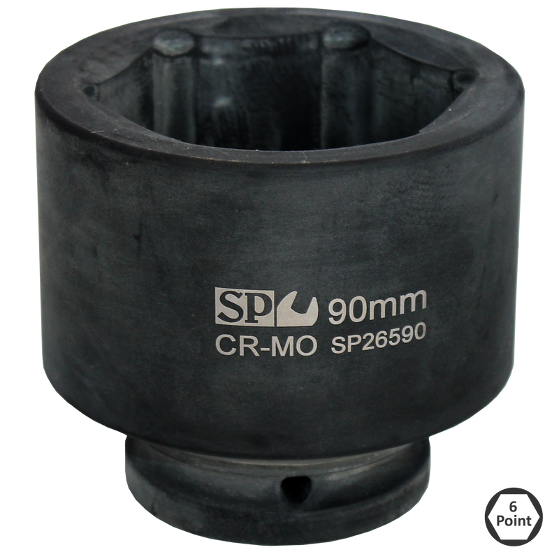 SP Tools Socket Impact 1-1/2"Dr 6Pt Metric 100mm SP26600
