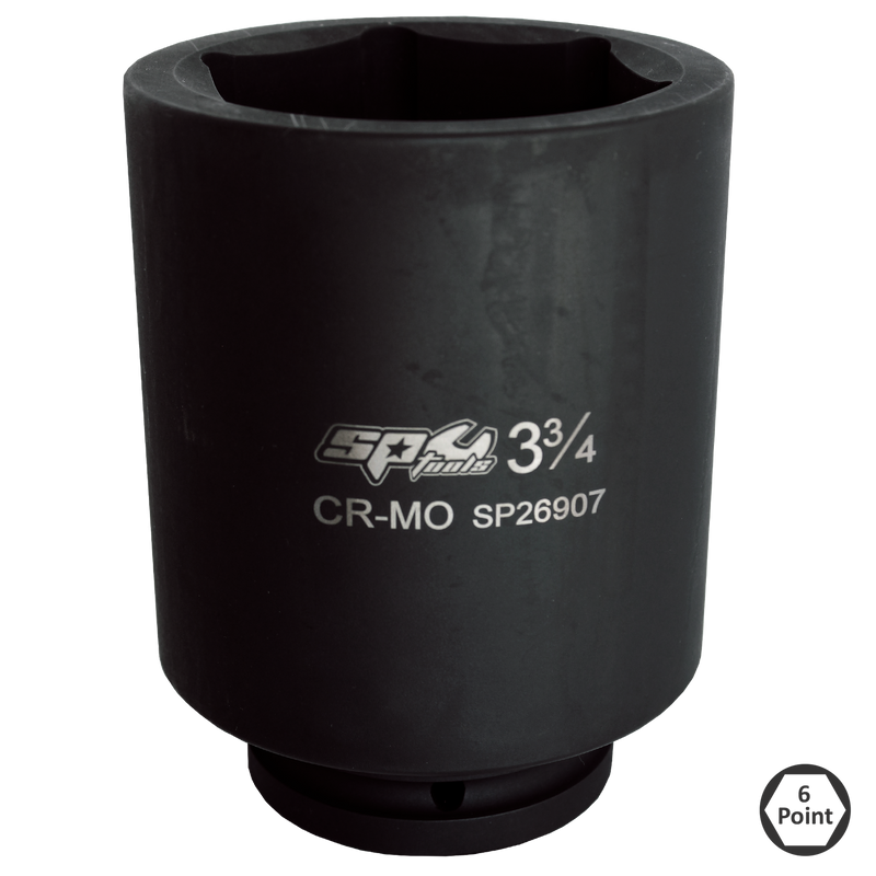 SP Tools 1-1/2" Drive Deep Impact Socket - 6pt SAE - Individual