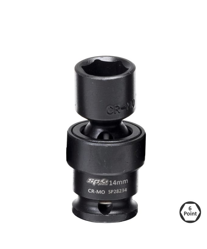 SP Tools Socket Impact Swivel 3/8Dr 6Pt 12mm SP28232