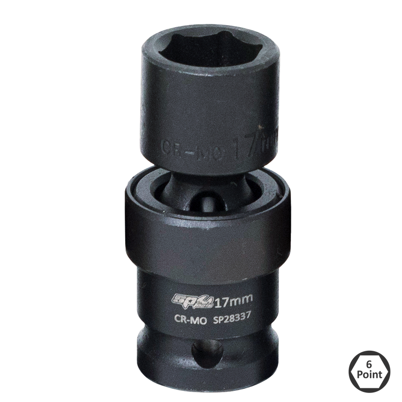 SP Tools Socket Impact Swivel 1/2Dr 6Pt 12mm SP28332