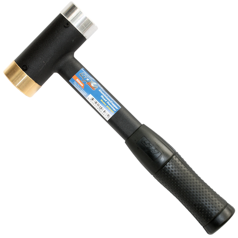 SP Tools Dual Head Hammer - Aluminium & Brass - Steel Handle - 50mm