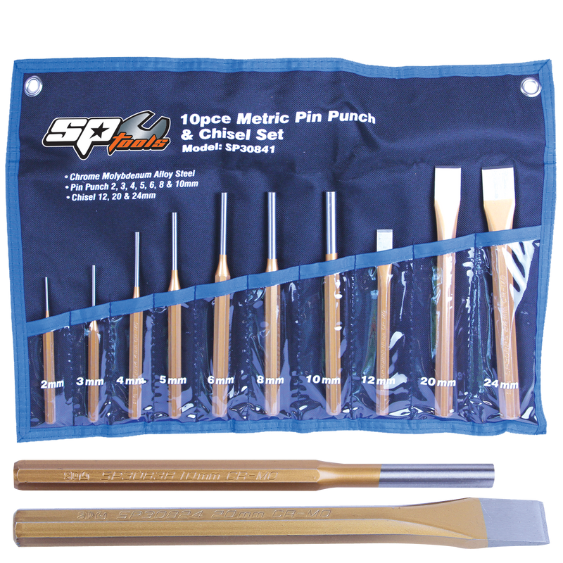 SP Tools Pin Punch And Chisel Set -10pcs SP30841
