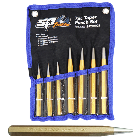 SP Tools Taper Punch Set - 7pc