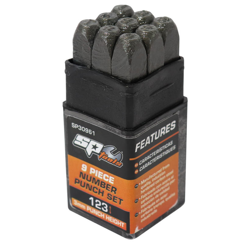 SP Tools Number Punch Set 9pc (3mm) SP30961