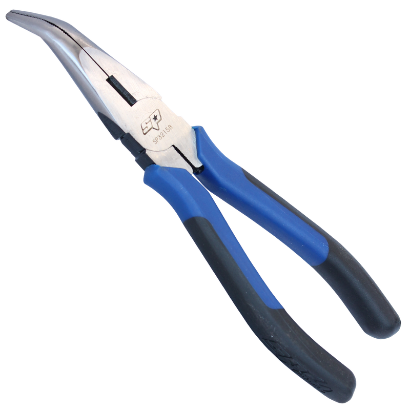 SP Tools SP32158 Bent Nose Pliers - High Leverage - 200mm