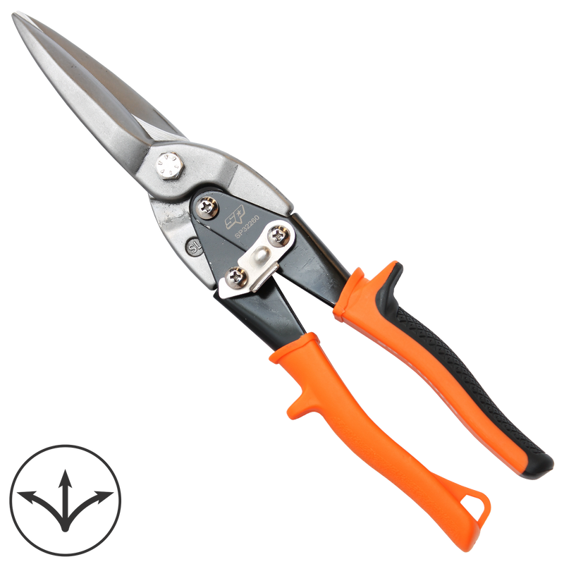 SP Tools Aviation Snips - Long - Heavy Duty - Straight Cut - 300mm - 12"