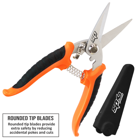 SP Tools Industrial Shears/Scissors - Rounded Tip Blades - 180mm - 7"