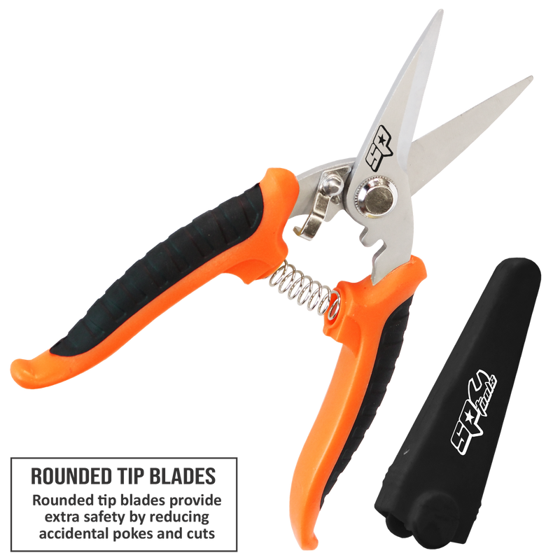 SP Tools Industrial Shears/Scissors - Rounded Tip Blades - 180mm - 7"