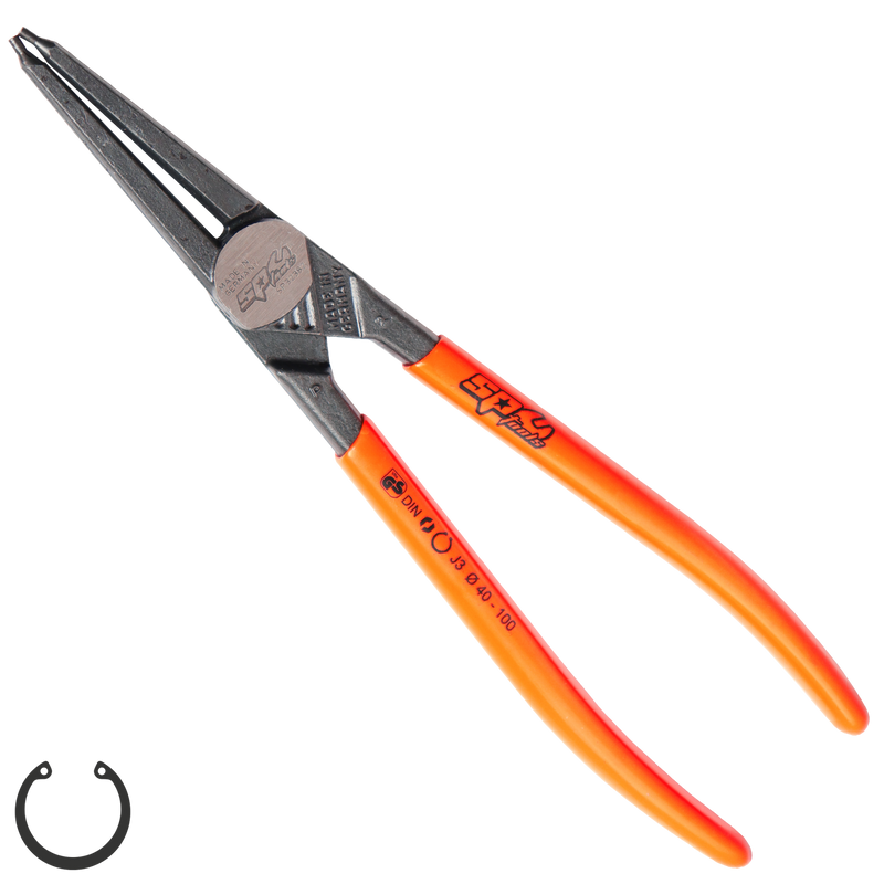 SP Tools Circlip Pliers - Straight Internal - Individual, Size: 230mm - Sets 40-100mm