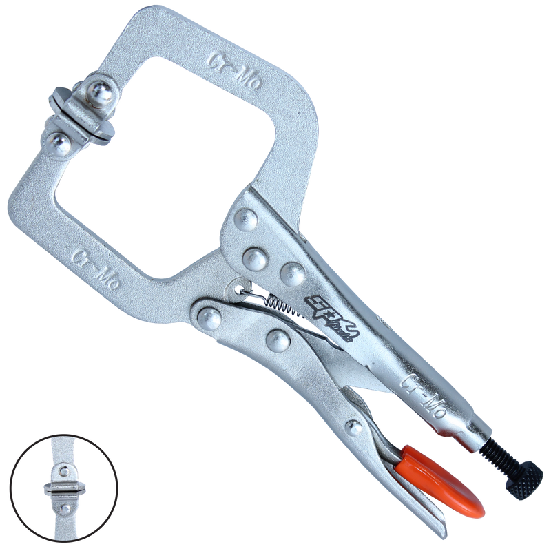 SP Tools Pliers Locking C-Clamp Swivel Pad 150mm(6")