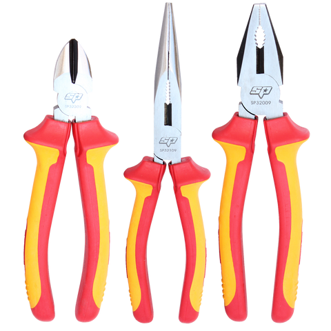 SP Tools Plier/Cutter Set - VDE Insulated - 3pc