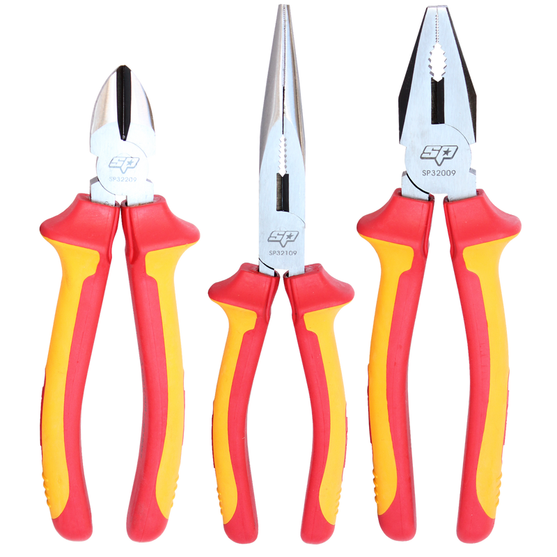 SP Tools Plier/Cutter Set - VDE Insulated - 3pc