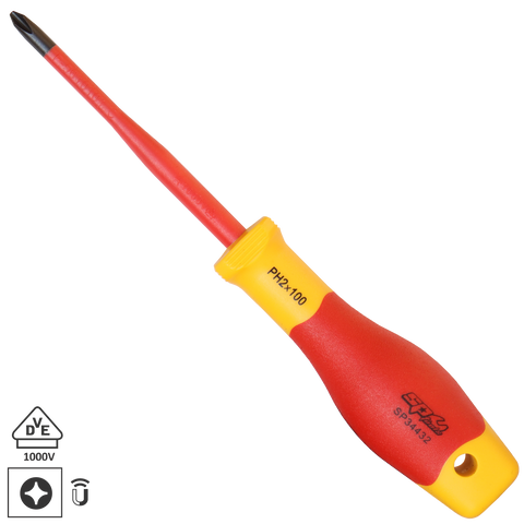 SP Tools VDE Insulated Electrical Screwdriver - Heavy Duty - Phillips - Individual