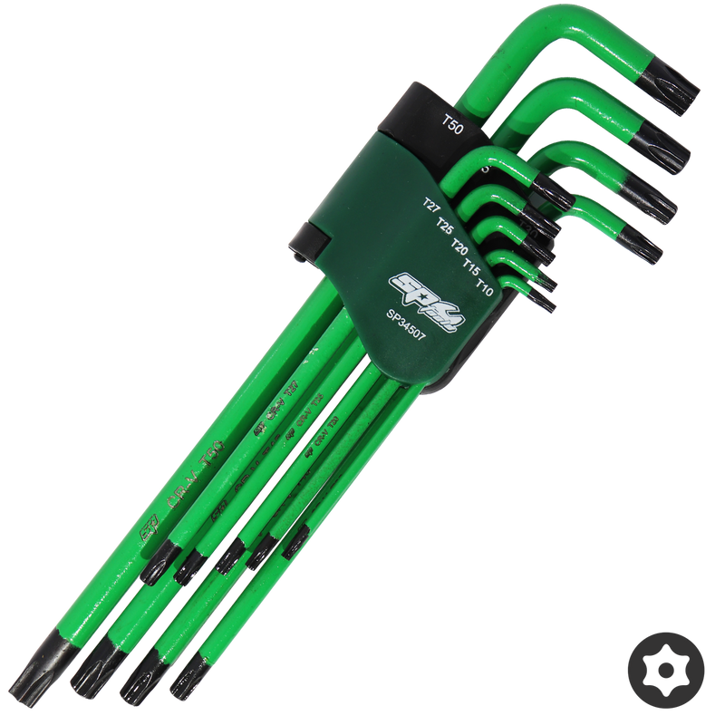 SP Tools Key Set -Torx Tamper Proof - Colour Coded - 9pc